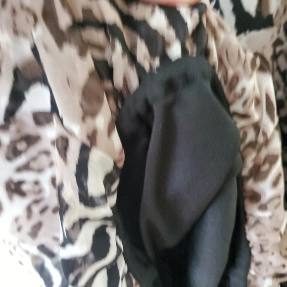 GUESS Dress Mini Animal Print Brown Black Size S - Picture 5 of 9